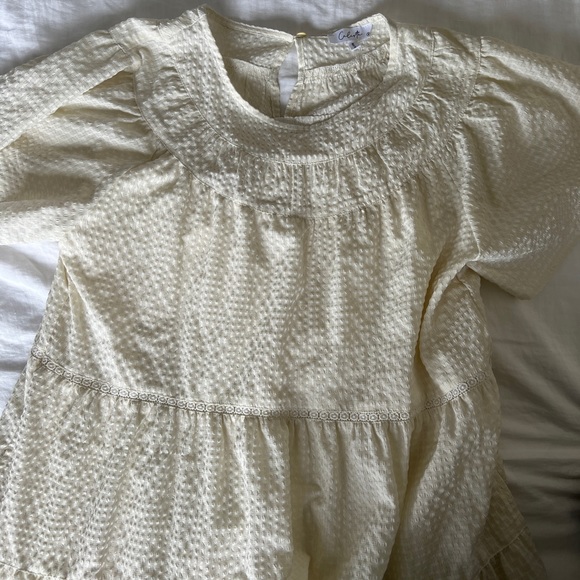 Elegant Cream Women's Dress - Picture 5 of 7